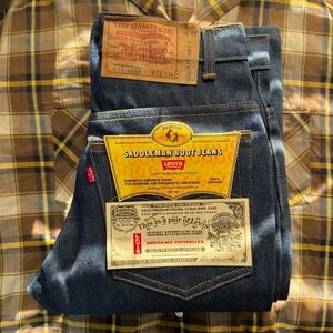 Vintage Levis Jeans Mens 28x34 (Fits 27x34) 517 Bootcut 80s USA MADE DEADSTOCK